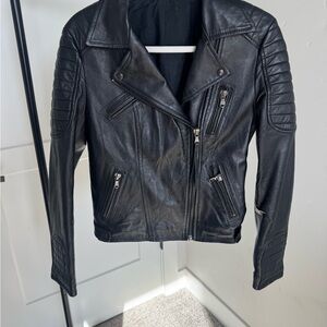 Women's Black Leather Jacket